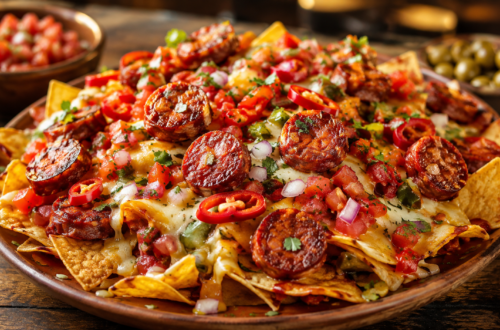 best tapas tortilla chips con chorizo near me