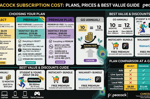 Peacock subscription cost